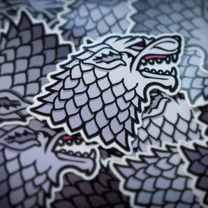 House Stark Dire Wolves Stickers