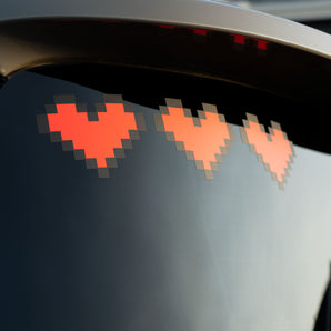 Retro Gamer 8-Bit Pixel Life Meter Decal