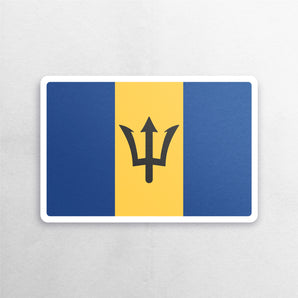 Barbados Flag Sticker