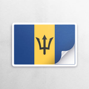 Barbados Flag Sticker