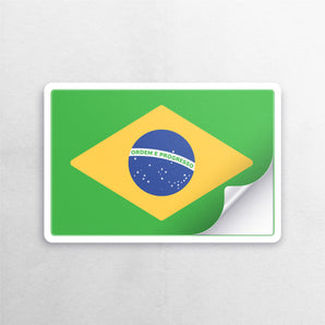 Brazil Flag Sticker