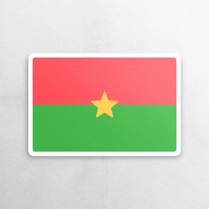 Burkina Flag Sticker