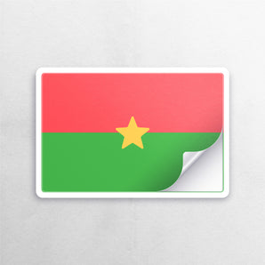 Burkina Flag Sticker