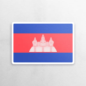 Cambodia Flag Sticker