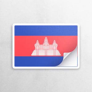 Cambodia Flag Sticker