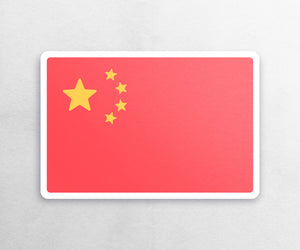 China Flag Sticker