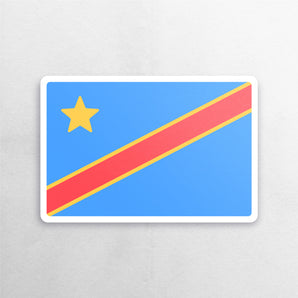 Democratic Republic of Congo Flag Sticker