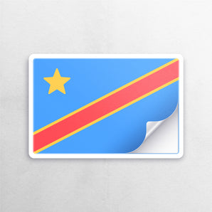 Democratic Republic of Congo Flag Sticker