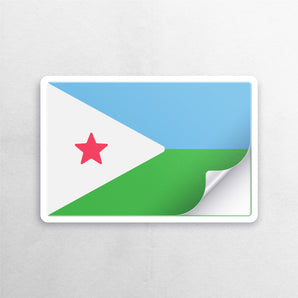 Djibouti Flag Sticker