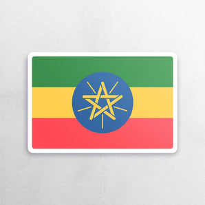 Ethiopia Flag Sticker