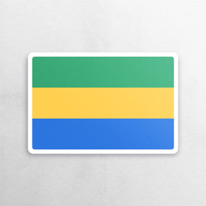 Gabon Flag Sticker