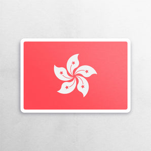 Hong Kong Flag Sticker