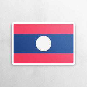 Laos Flag Sticker