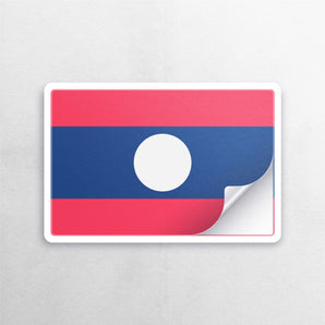 Laos Flag Sticker