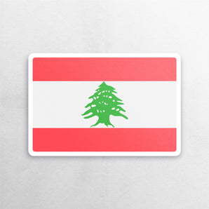 Lebanon Flag Sticker