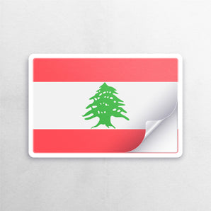 Lebanon Flag Sticker