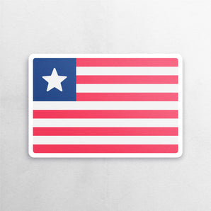 Liberia Flag Sticker