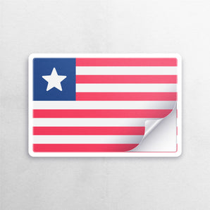 Liberia Flag Sticker