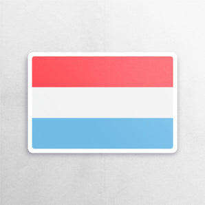 Luxembourg Flag Sticker