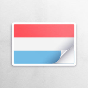 Luxembourg Flag Sticker