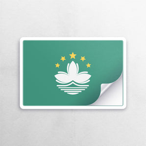 Macau Flag Sticker