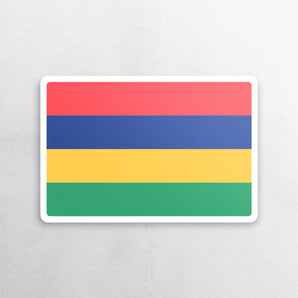 Mauritius Flag Sticker