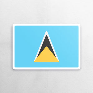 Saint Lucia Flag Sticker