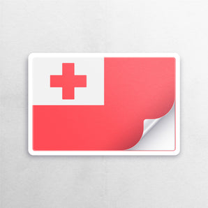 Tonga Flag Sticker