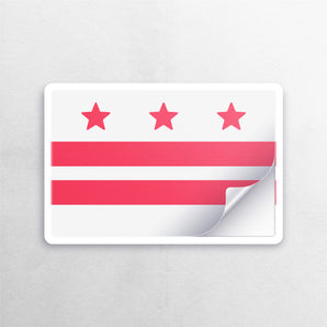 Washington D.C. Flag Sticker